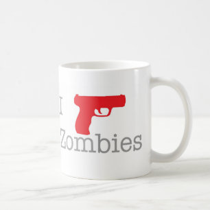 Caneca De Café Eu disparo em zombis
