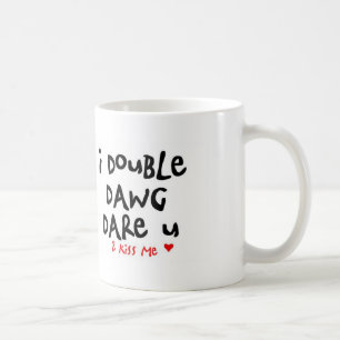 Caneca De Café eu dobro o desafio do dawg você para beijar-me