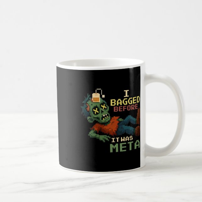 Caneca De Café Eu Embalei Antes de Ser Meta Pixel Zombie Gamer Np (Direita)