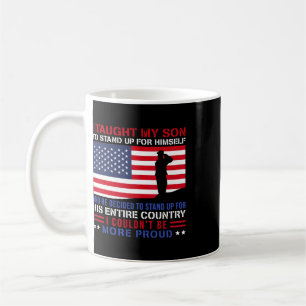 Caneca De Café Eu Ensinei Meu Filho a Ficar Orgulhoso Mãe Militar