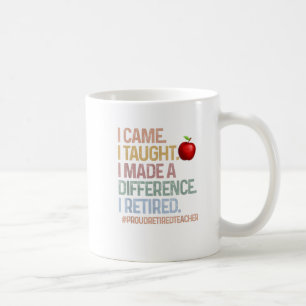 Caneca De Café Eu Ensinei Que Fiz Uma Diferença De Professor Orgu