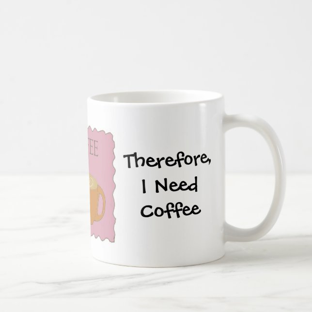 Caneca De Café Eu Ensino Design de Café Humorístico Com Dito (Direita)