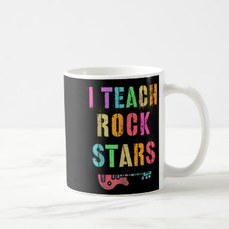 Caneca De Café Eu Ensino Vibrações de Banda de Rockstars Professo