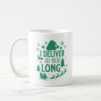 Caneca De Café Eu Entrego Papais noeis Noturnos Longos E Malditos