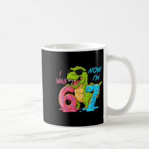 Caneca De Café Eu Era Seis Agora Sou Sete T-rex Dinossauro 67 Mem