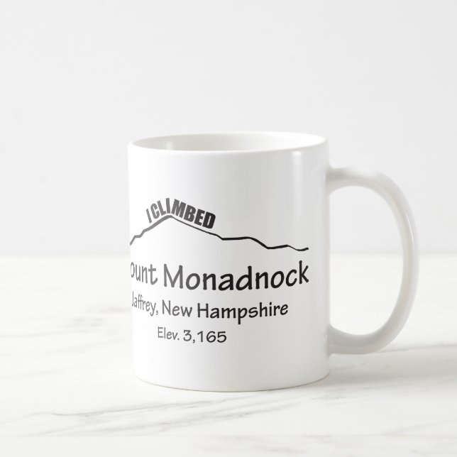 Caneca De Café Eu Escalei Monadnock Mug (Direita)