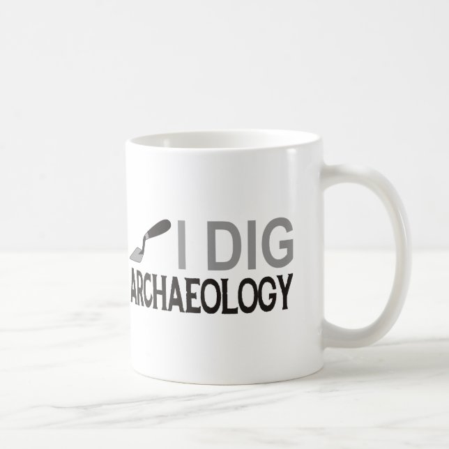 Caneca De Café Eu escavo a arqueologia (Direita)