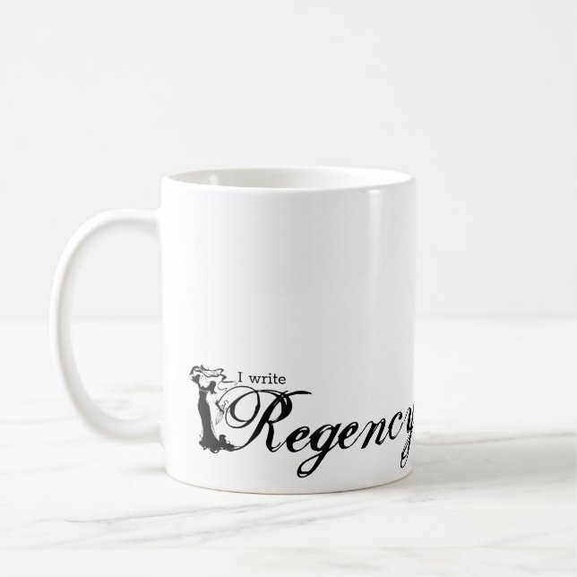 Caneca De Café Eu escrevo Regency Romance (Esquerda)