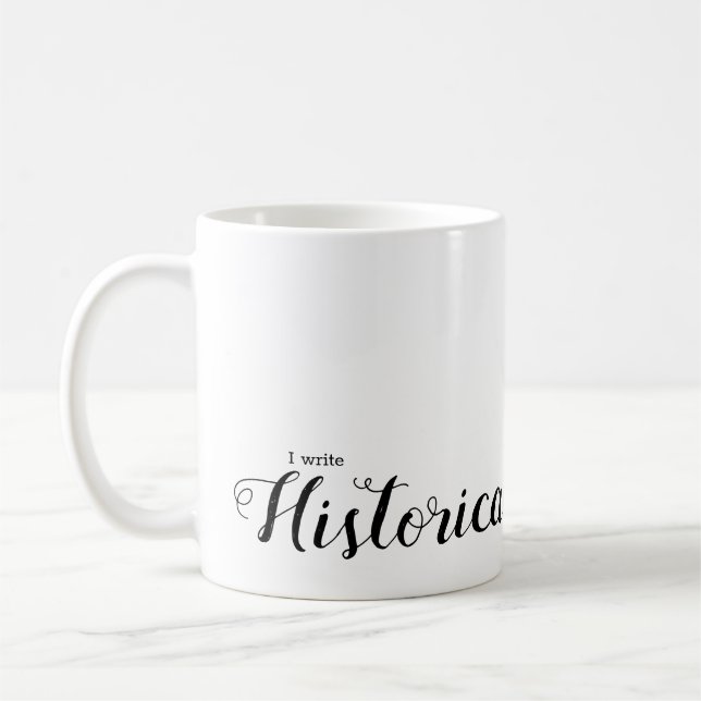 Caneca De Café Eu escrevo romance histórico (Esquerda)