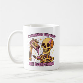 Caneca De Café Eu espalho essa coisa 'sarcasmo' em tudo esqueleto