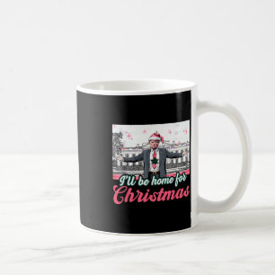 Caneca De Café Eu Estarei Em Casa Para O Natal Engraçado Xmas Paj