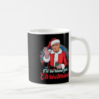 Caneca De Café Eu Estarei Em Casa Para O Natal Engraçado Xmas Paj
