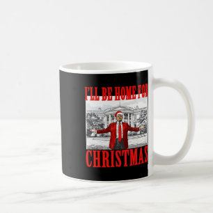 Caneca De Café Eu Estarei Em Casa Para Papais noeis De Natal Engr