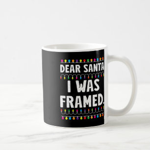 Caneca De Café Eu Estava Enquadrada De Feliz Natal Engraçada.
