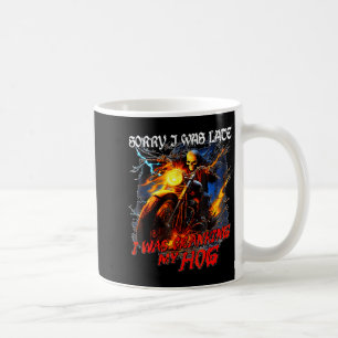 Caneca De Café Eu estava girando meu porco palhaço esqueleto moto