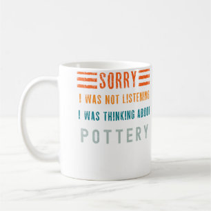 Caneca De Café Eu Estava Pensando Sobre a Cerâmica Clássica