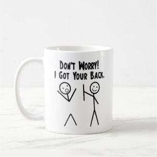 Caneca De Café Eu Estou Aqui Para Você Piada Divertida de Boneco