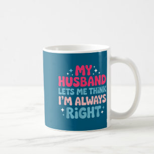 Caneca De Café Eu estou certo noivo casal marido esposa