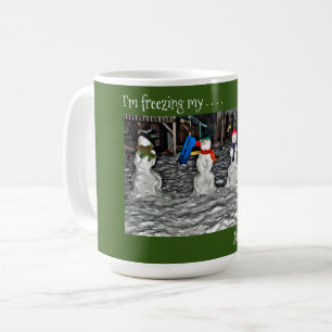 Caneca De Café Eu estou Congelando Meu Jingle Bells Sai - Pessoas