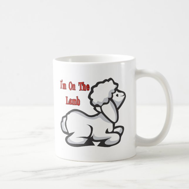 Caneca De Café Eu estou no cordeiro (Direita)