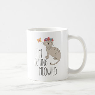 Caneca De Café Eu estou obtendo o casamento do gato de Meowied