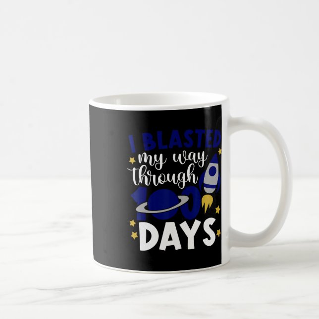 Caneca De Café Eu Explodi Meu Caminho Através de 100 Dias de Fogu (Direita)