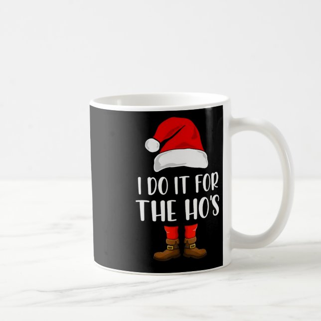 Caneca De Café Eu Faço Isso Pelo Traje De Natal Combinando Das Pu (Direita)