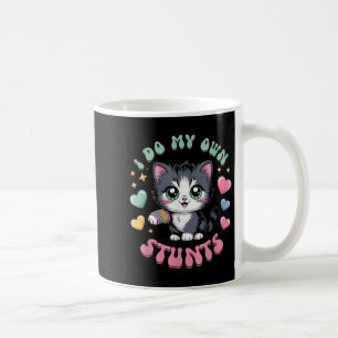 Caneca De Café Eu Faço Meus Próprios Estunts Braço Quebrado Gato 