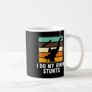 Caneca De Café Eu Faço Meus Próprios Estunts Skate Skateboard Amo