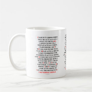 Caneca De Café Eu faço o provérbio engraçado das coisas normai