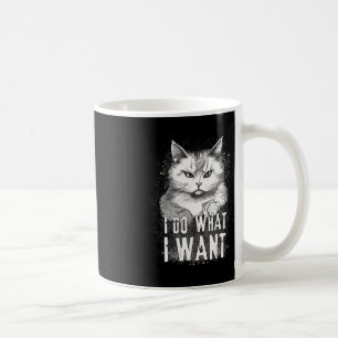 Caneca De Café Eu Faço O Que Eu Quero Gato De Halloween Engraçado