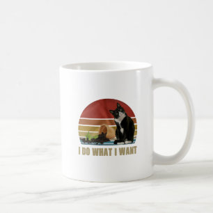 Caneca De Café Eu Faço O Que Quero Que O Cat Destrua Tudo Confuso