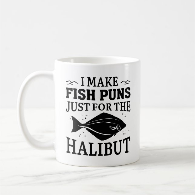 Caneca De Café Eu Faço Peixes Apenas Para O Halibut (Esquerda)