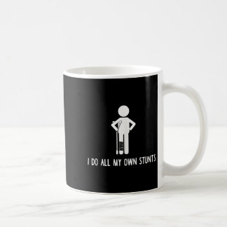 Caneca De Café Eu Faço Todos os Meus Próprios Estunts Camisa Pres