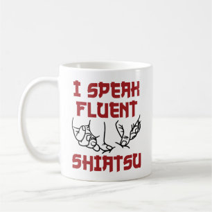 Caneca De Café Eu Falo Correntemente Shiatsu Massoterapeuta LMT
