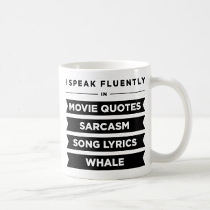 Caneca De Café Eu Falo Fluentemente Dentro