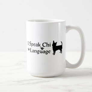 Caneca De Café Eu Falo Mug Da Língua Chi