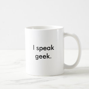Caneca De Café Eu falo o geek.