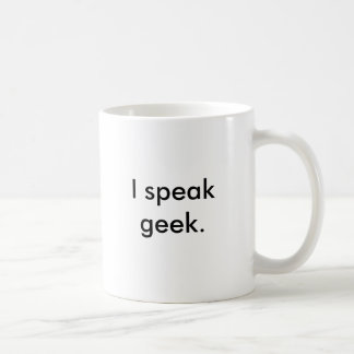 Caneca De Café Eu falo o geek.