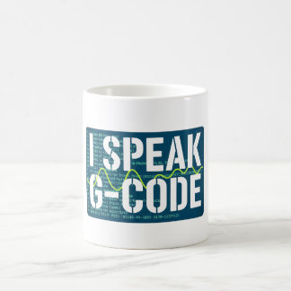 Caneca De Café Eu Falo Programador de Máquina CNC G-Code Engraçad