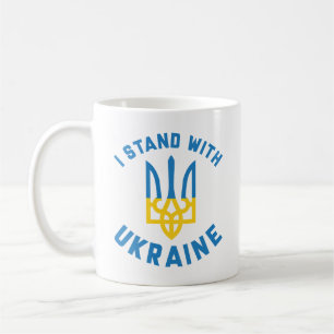 Caneca De Café Eu Fico Com A Ucrânia
