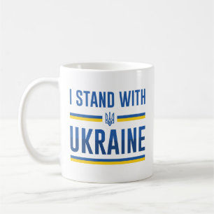 Caneca De Café Eu Fico Com A Ucrânia
