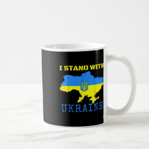 Caneca De Café Eu Fico Com A Ucrânia Mapa Acabar Com A Bandeira U