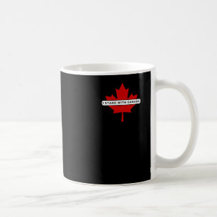 Caneca De Café Eu fico com o adesivo do Canadá