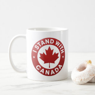 Caneca De Café Eu fico com o Canadá