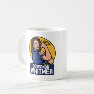 Caneca De Café Eu fico com o Governador Whitmer