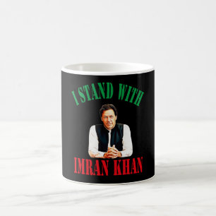 Caneca De Café Eu fico com o Imran Khan Pakistan PTI Party