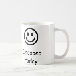 Caneca De Café Eu fiz cocô hoje