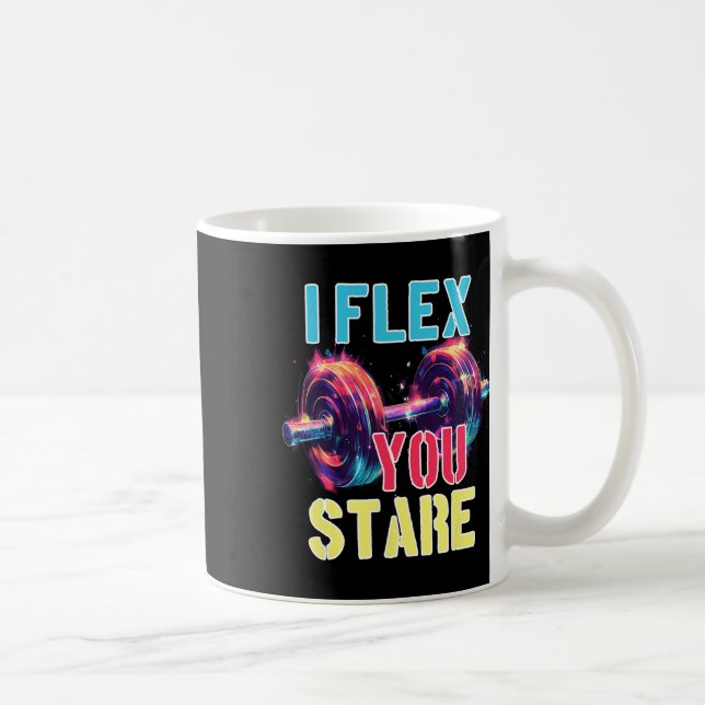 Caneca De Café Eu Flex, Você Olha (Direita)