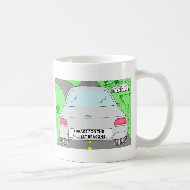 Caneca De Café Eu Freio Por...Presentes e Colecionáveis de Desenh (Direita)